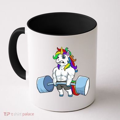 Unicorn Lifting Weights Coffee Mug