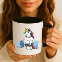 Unicorn Lifting Weights Coffee Mug thumb 3