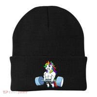 Unicorn Lifting Weights Beanie thumb 0