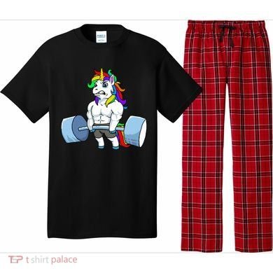 Unicorn Lifting Weights Pajama Set