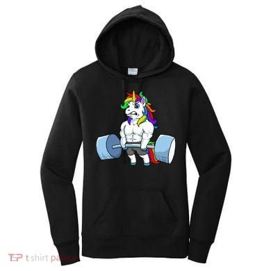 Unicorn Lifting Weights Women's Hoodie