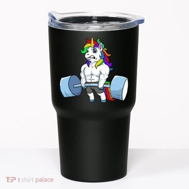 Unicorn Lifting Weights Tumbler