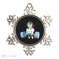 Unicorn Lifting Weights Ornament thumb 0