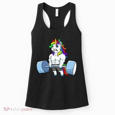 Unicorn Lifting Weights Women's Tank Top