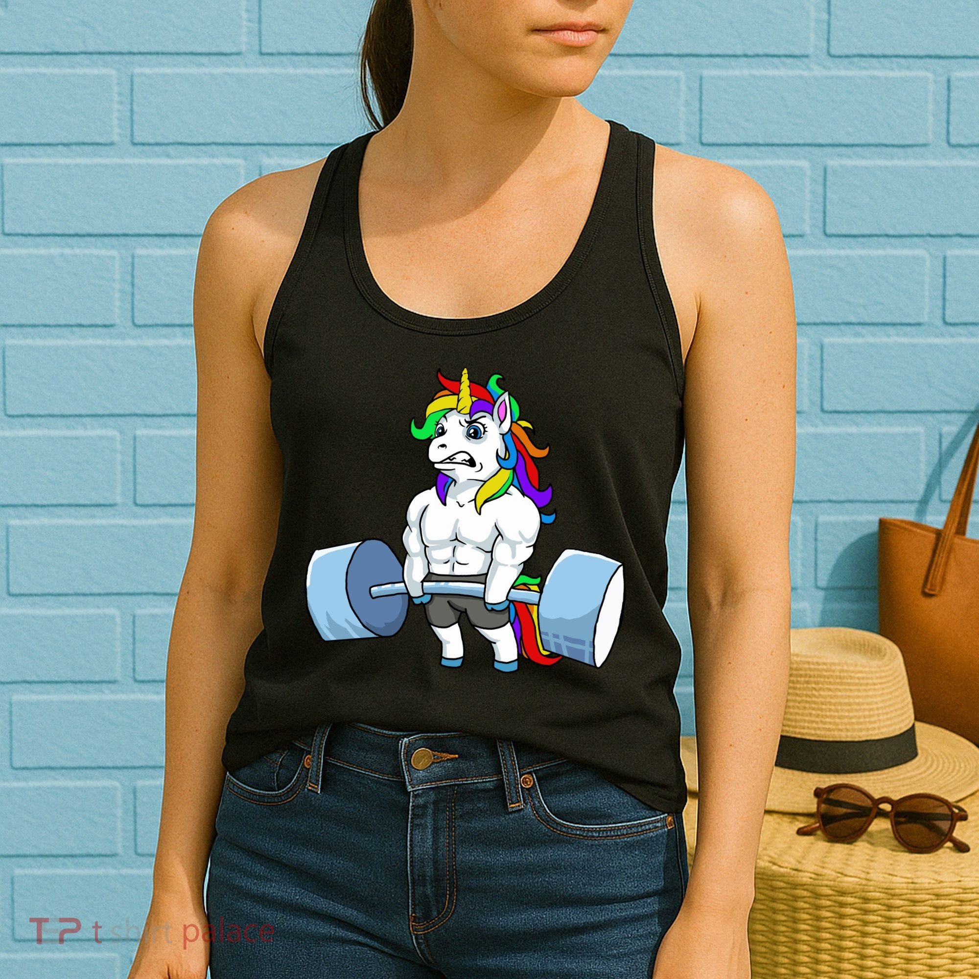 Unicorn Lifting Weights Women's Tank Top