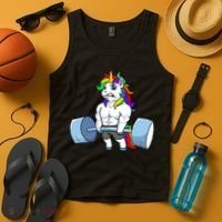 Unicorn Lifting Weights Tank Top thumb 4