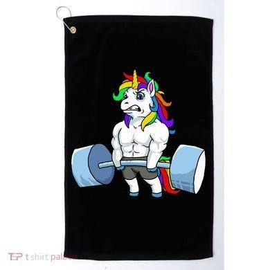 Unicorn Lifting Weights Golf Towel
