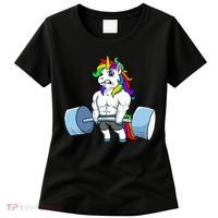 Unicorn Lifting Weights Women's T-Shirt thumb 0