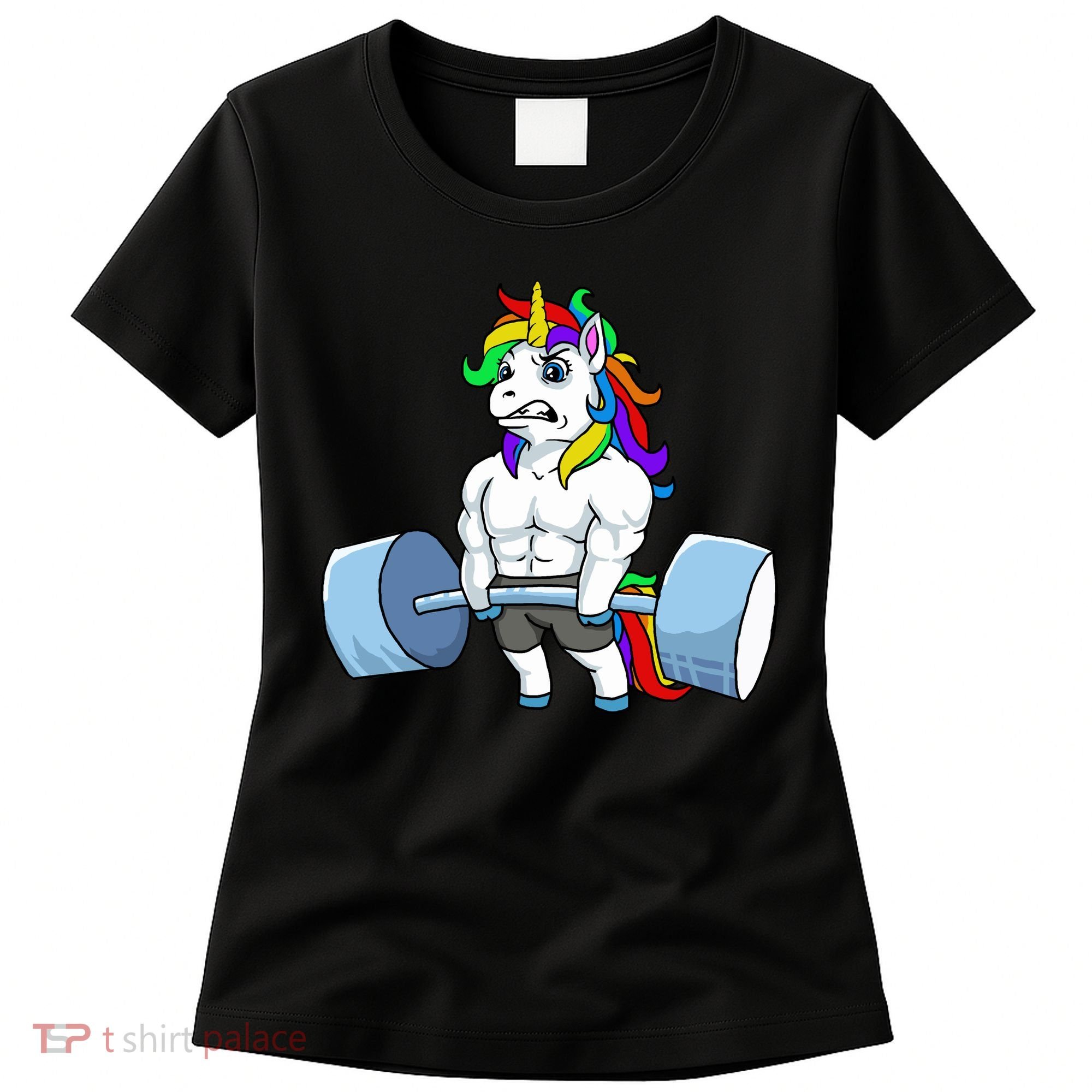Unicorn Lifting Weights Women's T-Shirt