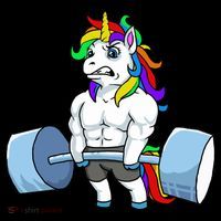 Unicorn Lifting Weights Women's T-Shirt thumb 6