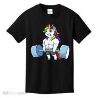 Unicorn Lifting Weights Kids T-Shirt thumb 0