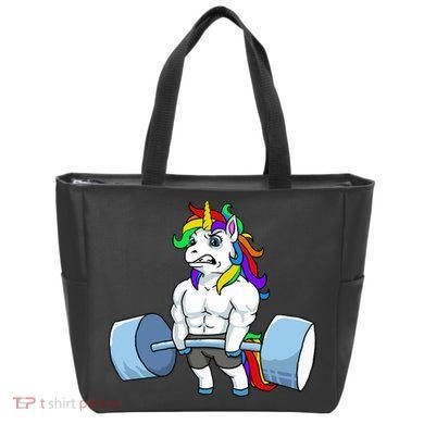 Unicorn Lifting Weights Tote Bag
