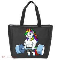 Unicorn Lifting Weights Tote Bag thumb 0