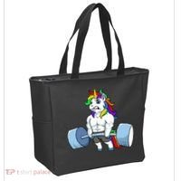 Unicorn Lifting Weights Tote Bag thumb 2