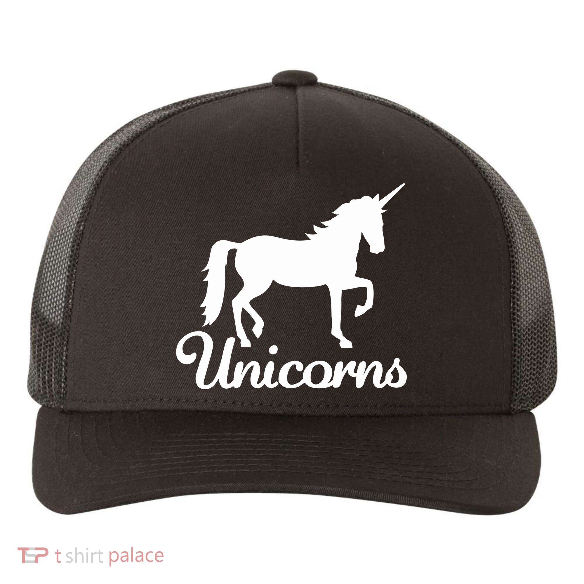 Unicorn Logo Yupoong Adult 5-Panel Trucker Hat