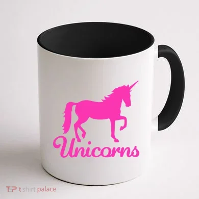 Unicorn Logo Coffee Mug back