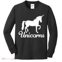 Unicorn Logo Kids Long Sleeve Shirt thumb 0