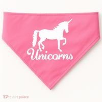 Unicorn Logo USA-Made Doggie Bandana thumb 0