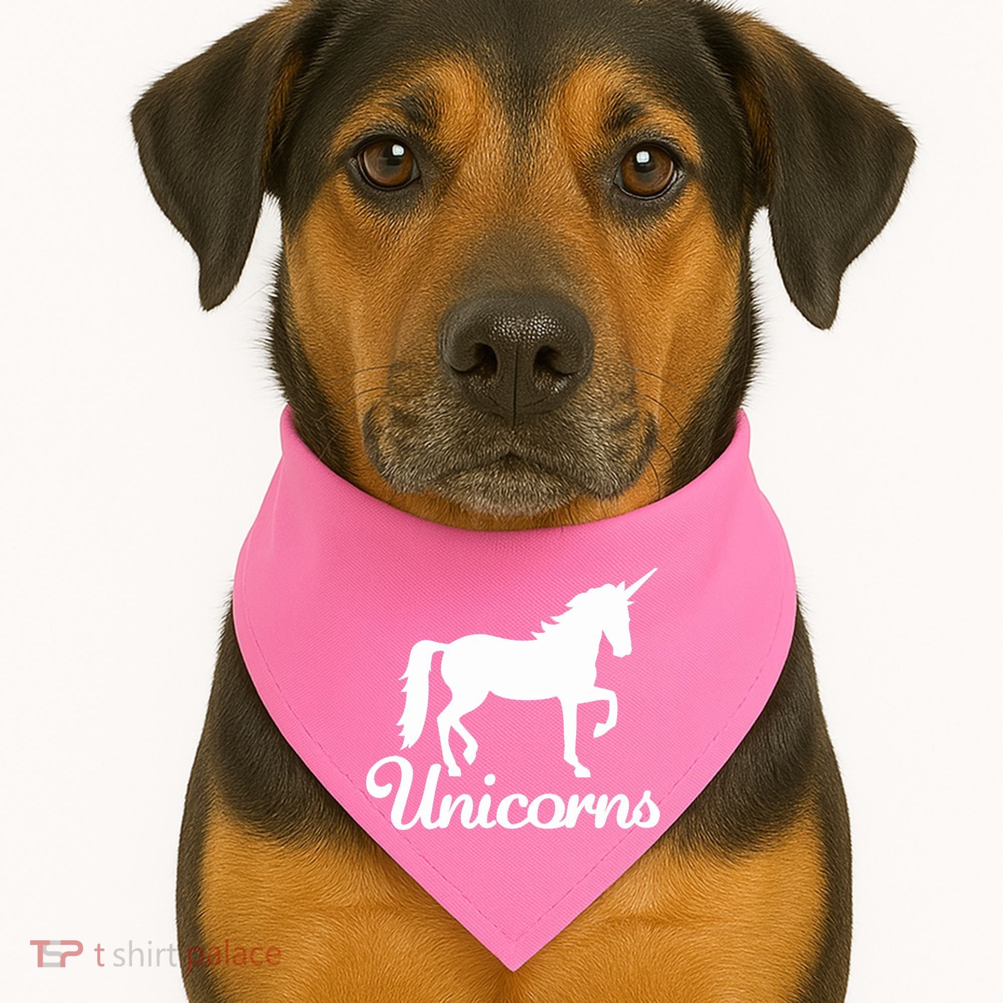 Unicorn Logo USA-Made Doggie Bandana
