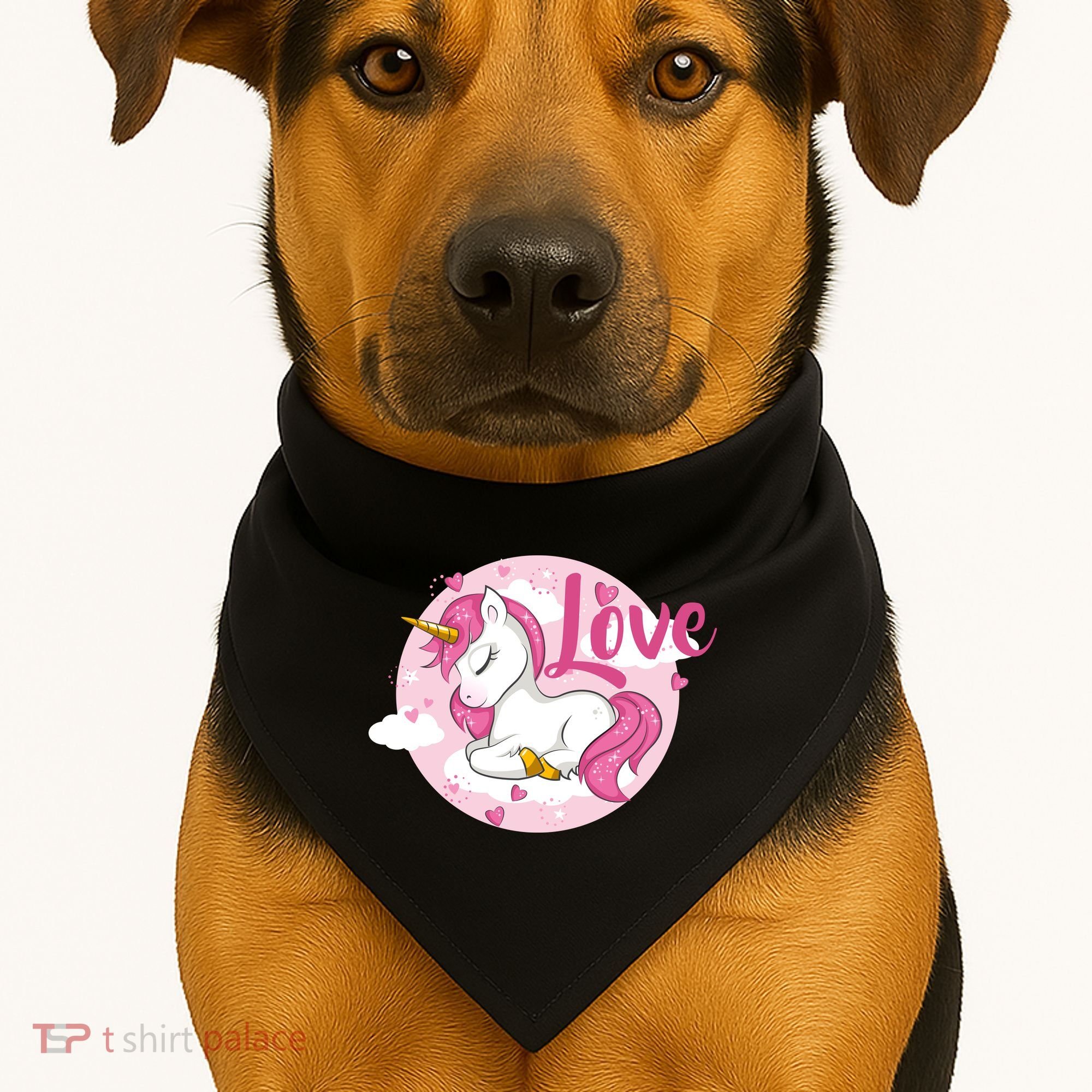 Unicorn Love  USA-Made Doggie Bandana