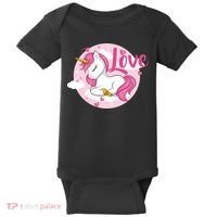 Unicorn Love  Baby Bodysuit thumb 0