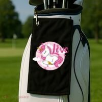 Unicorn Love  Golf Towel thumb 2
