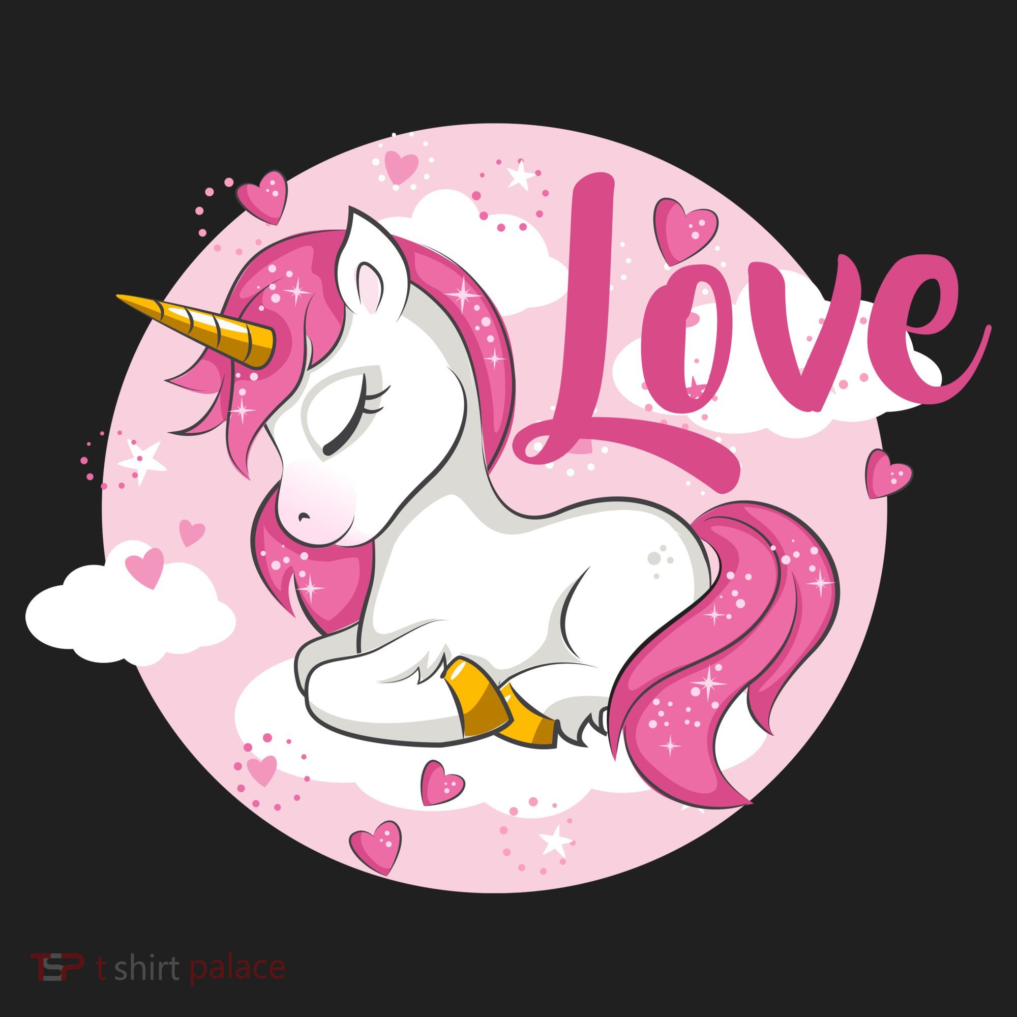 Unicorn Love  Golf Towel