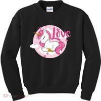 Unicorn Love  Kids Sweatshirt thumb 0