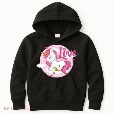Unicorn Love  Kids Hoodie