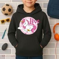 Unicorn Love  Kids Hoodie thumb 2