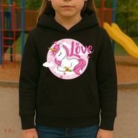 Unicorn Love  Kids Hoodie thumb 3