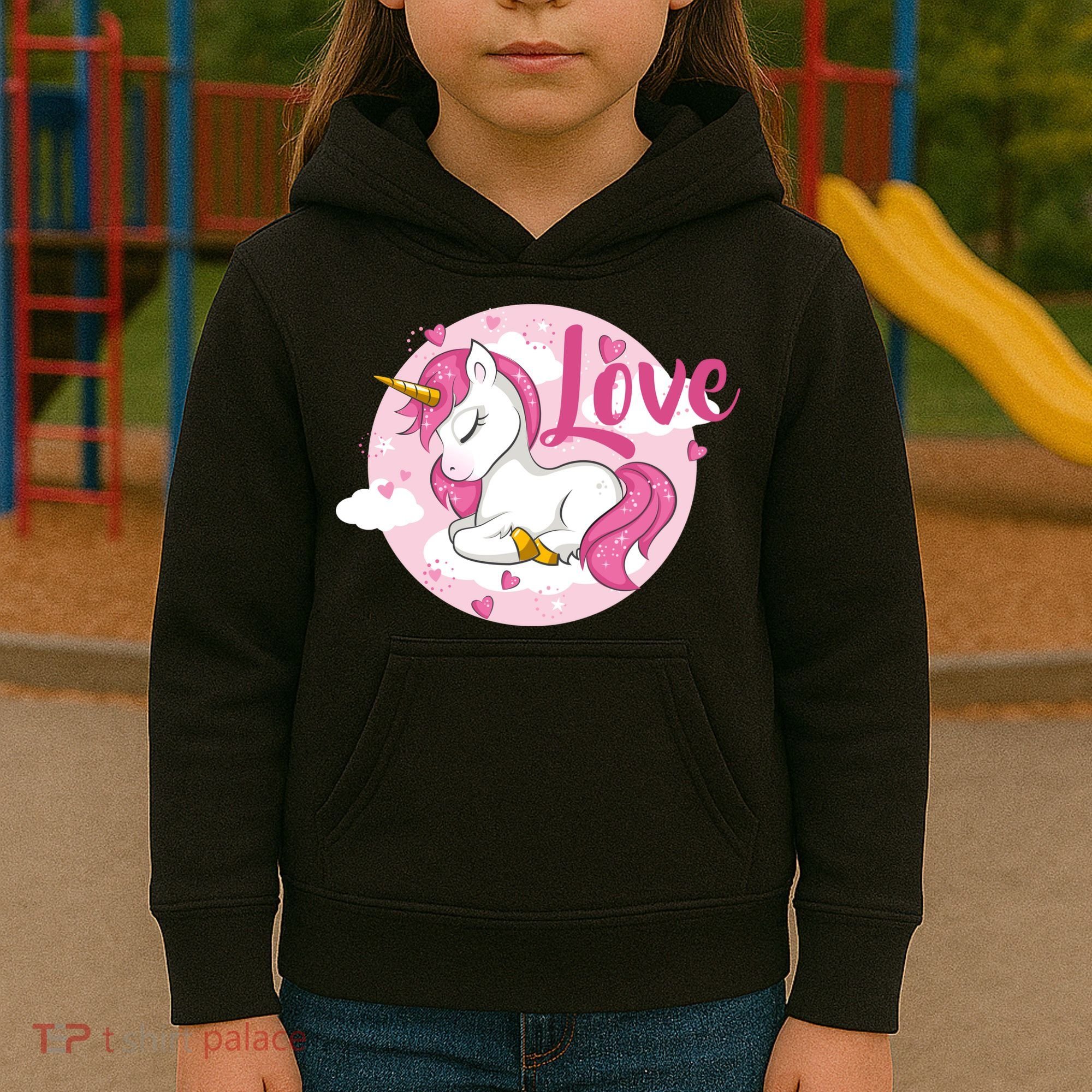 Unicorn Love  Kids Hoodie