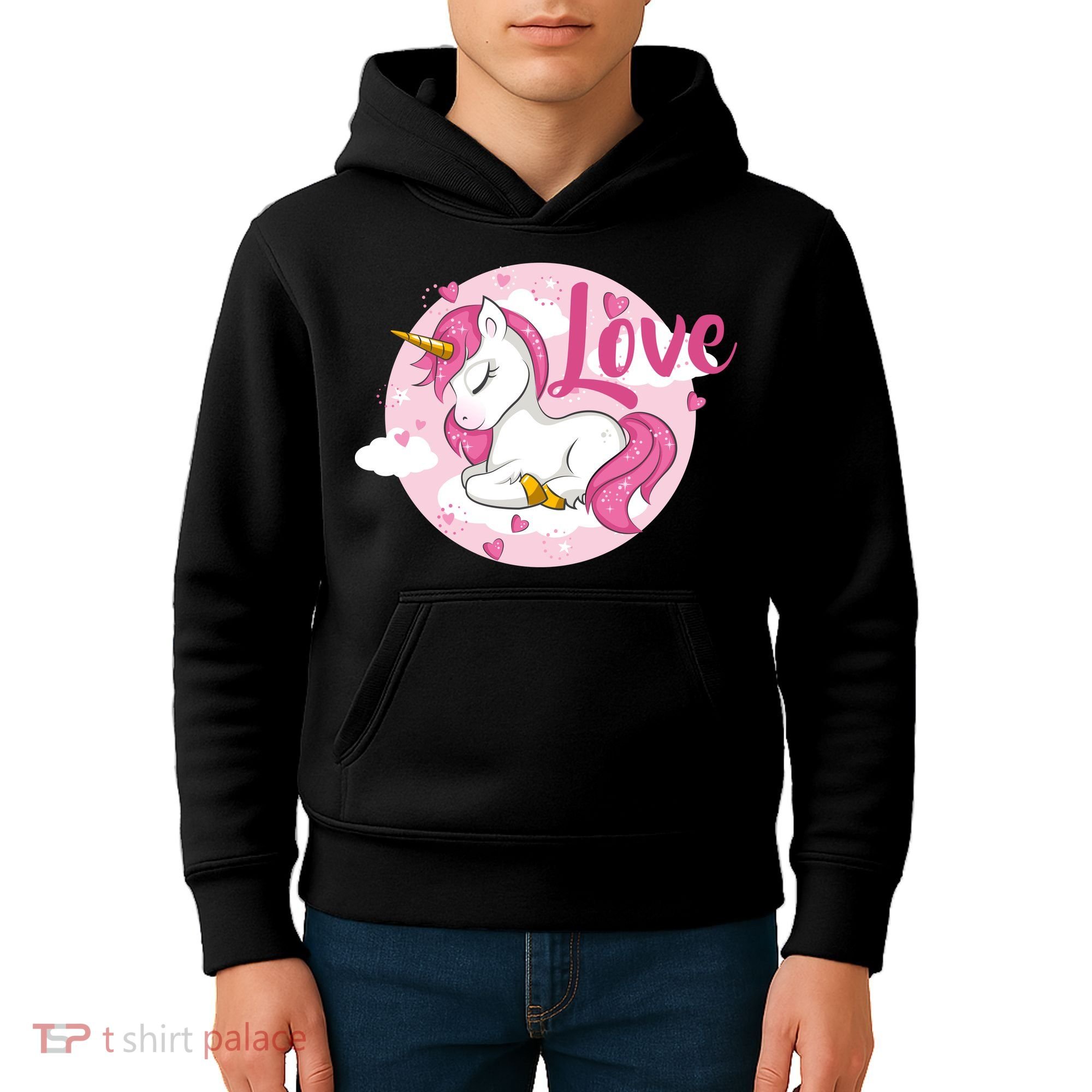 Unicorn Love  Kids Hoodie
