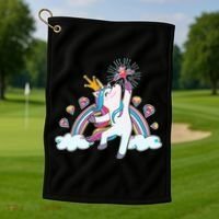 Unicorn Magic Golf Towel thumb 1