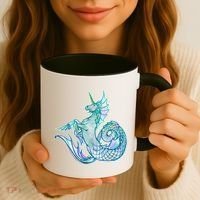Unicorn Mermaid Hippocampus Coffee Mug thumb 3