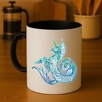 Unicorn Mermaid Hippocampus Coffee Mug thumb 4