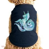 Unicorn Mermaid Hippocampus Doggie Tank thumb 0