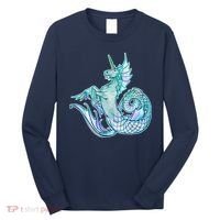 Unicorn Mermaid Hippocampus Long Sleeve Shirt thumb 0