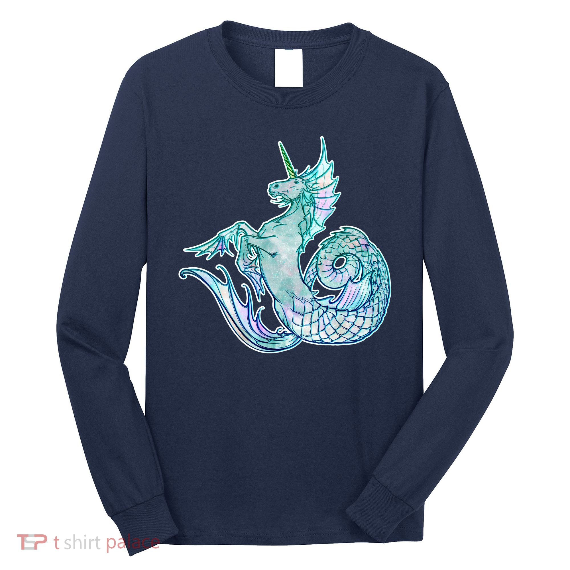 Unicorn Mermaid Hippocampus Long Sleeve Shirt