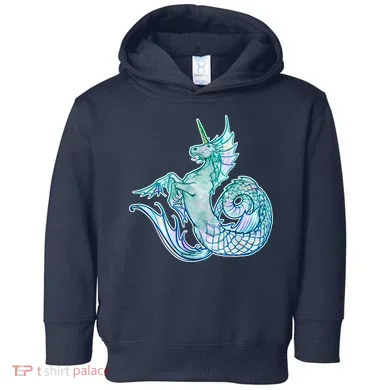 Unicorn Mermaid Hippocampus Toddler Hoodie