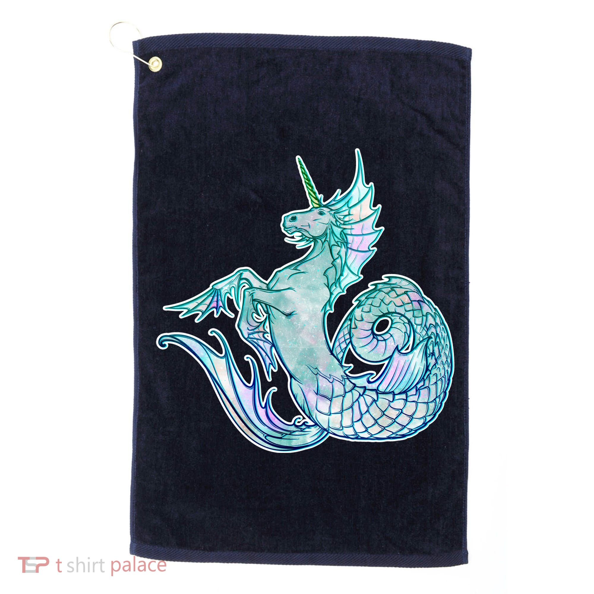 Unicorn Mermaid Hippocampus Golf Towel