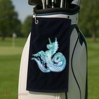 Unicorn Mermaid Hippocampus Golf Towel thumb 2