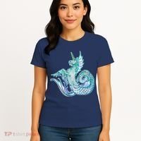 Unicorn Mermaid Hippocampus Women's T-Shirt thumb 4