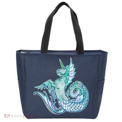 Unicorn Mermaid Hippocampus Tote Bag