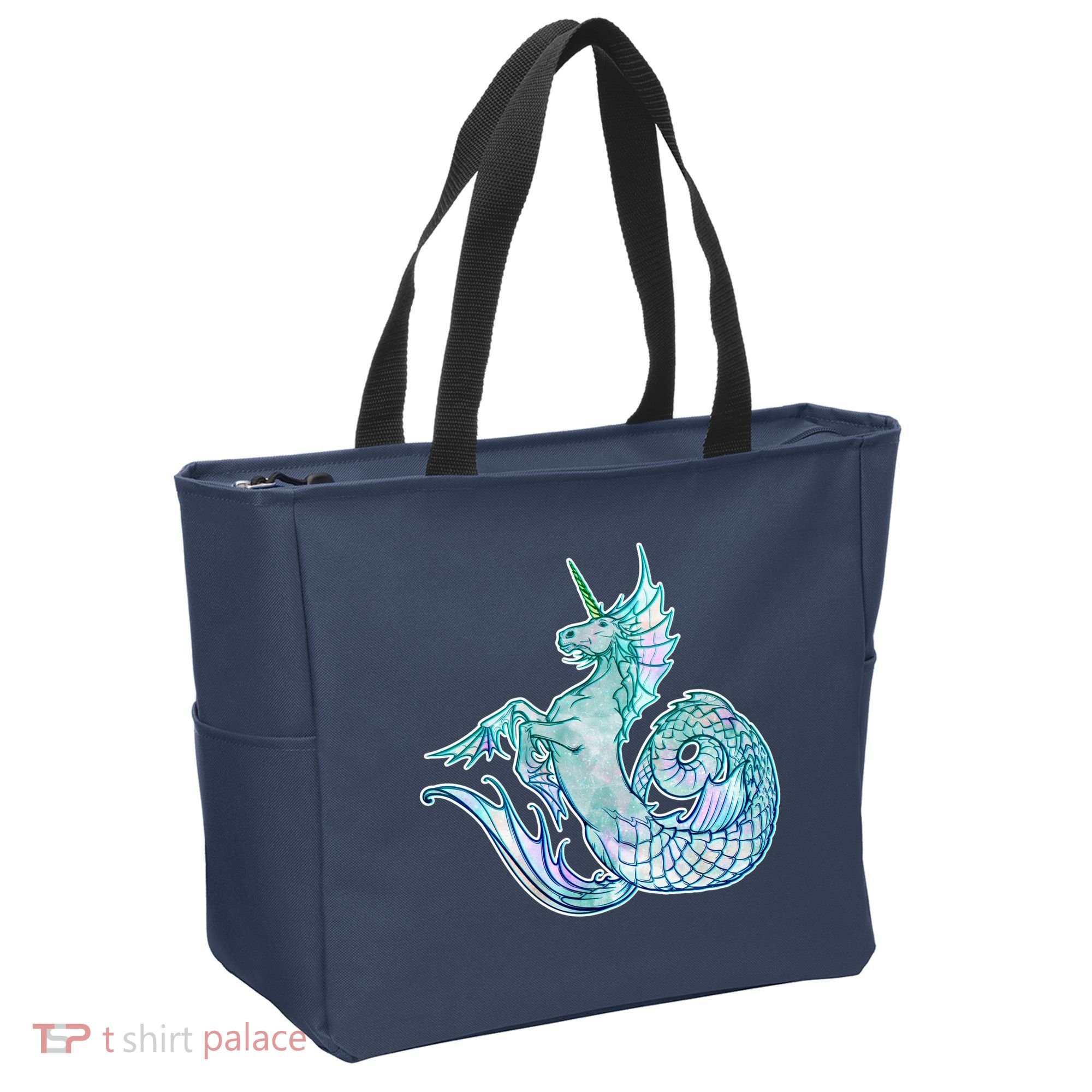 Unicorn Mermaid Hippocampus Tote Bag