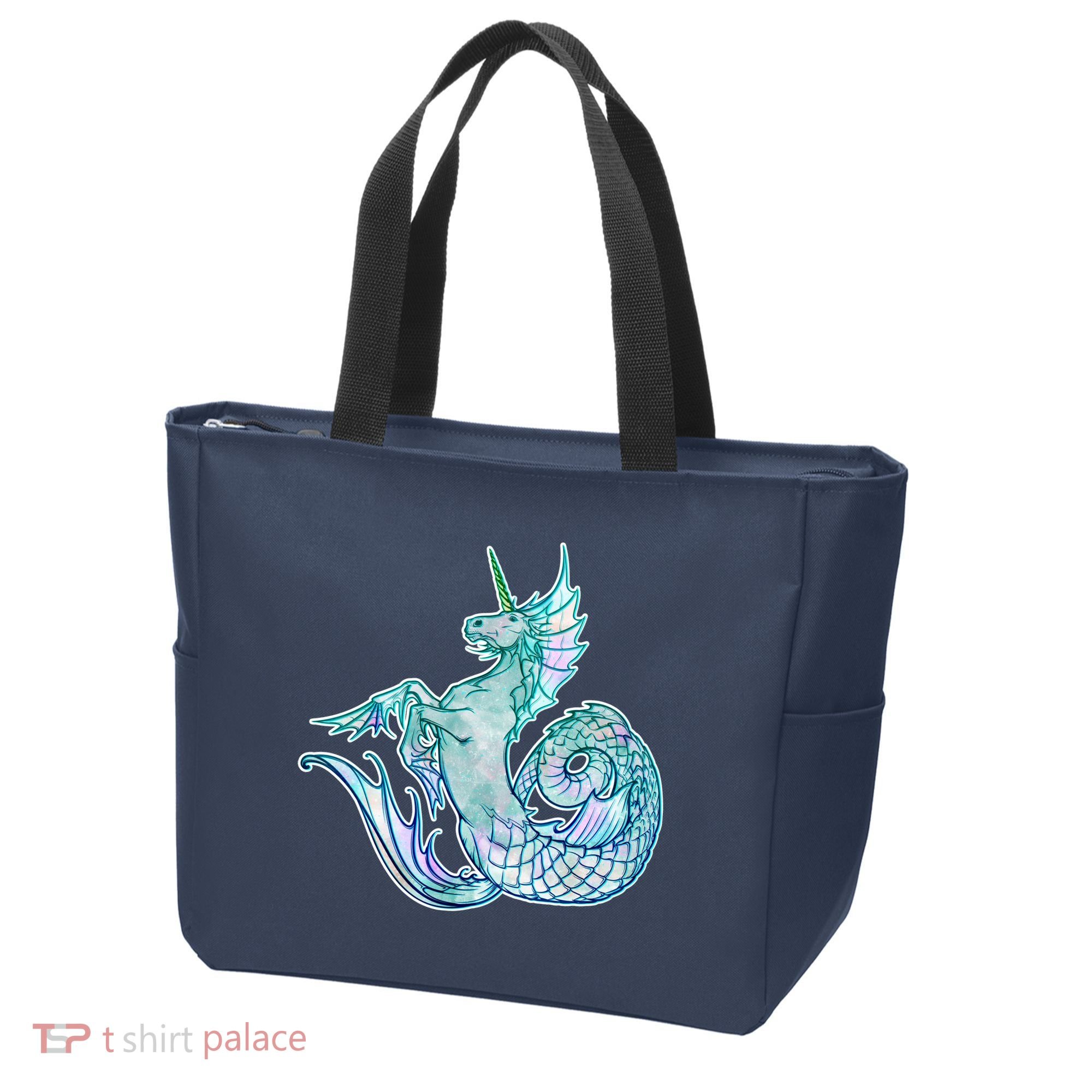 Unicorn Mermaid Hippocampus Tote Bag