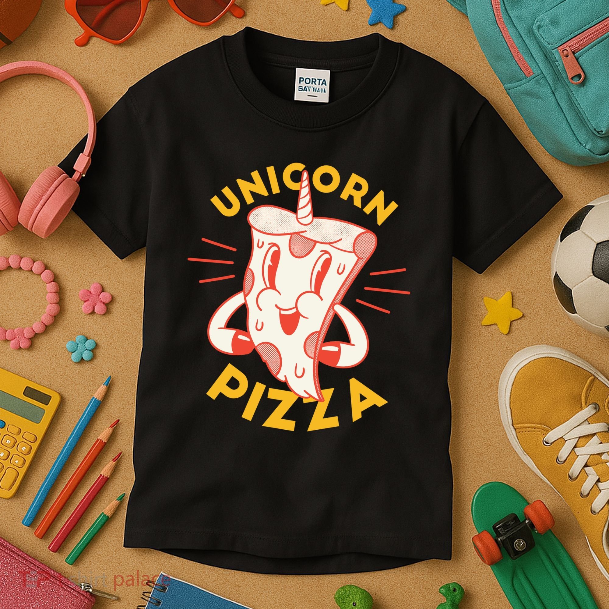 Unicorn Pizza Kids T-Shirt