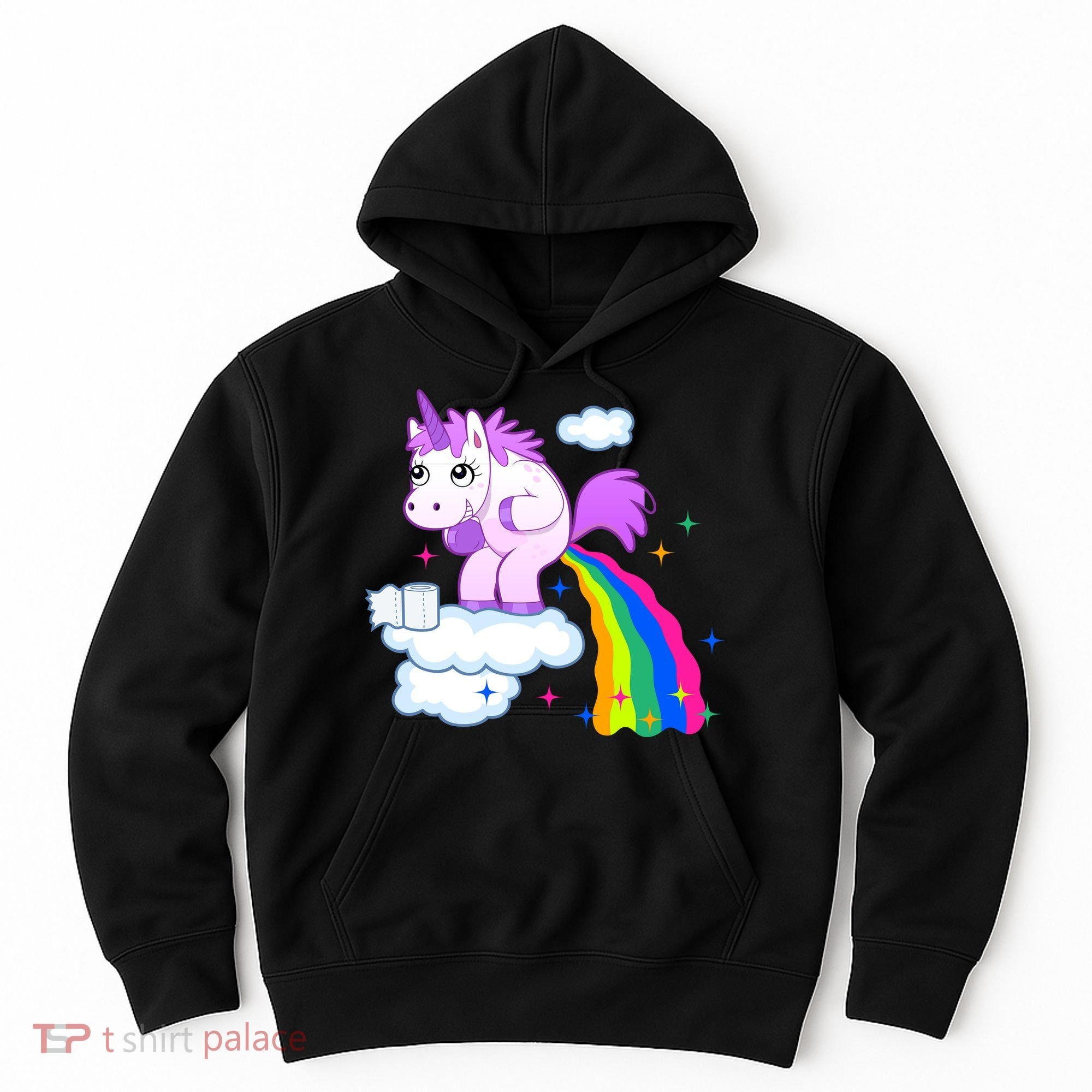 Unicorn Pooping A Rainbow Hoodie
