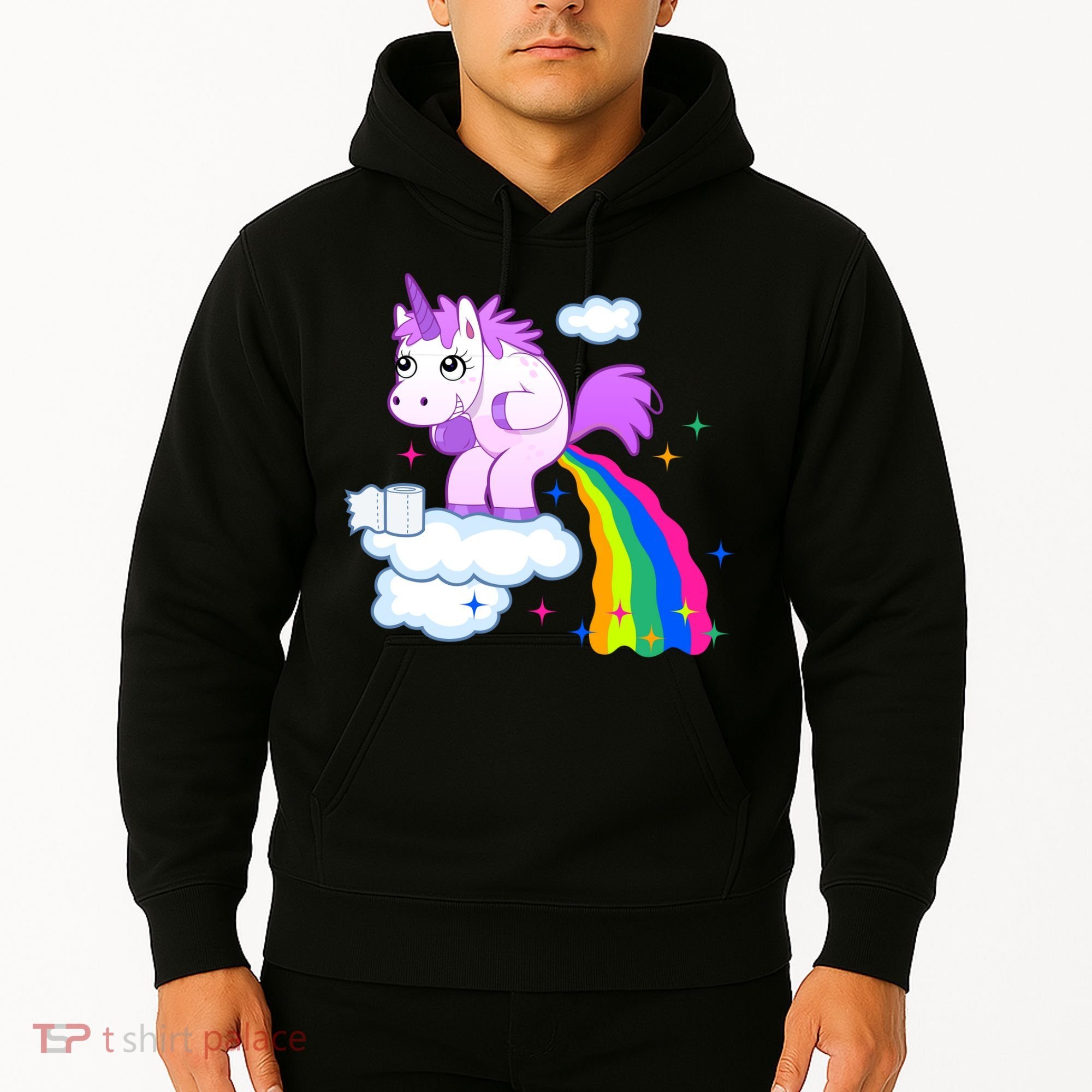 Unicorn Pooping A Rainbow Hoodie