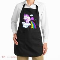 Unicorn Pooping A Rainbow Apron thumb 2